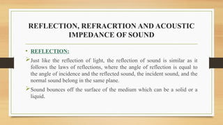 Sound Reflection Symbol SOUND BIOMEDICAL PHYSICS - PHYSIOTHERAPY | PPTX