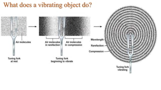 What does a vibrating object do?
 