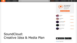 SoundCloud:
Creative Idea & Media Plan
 