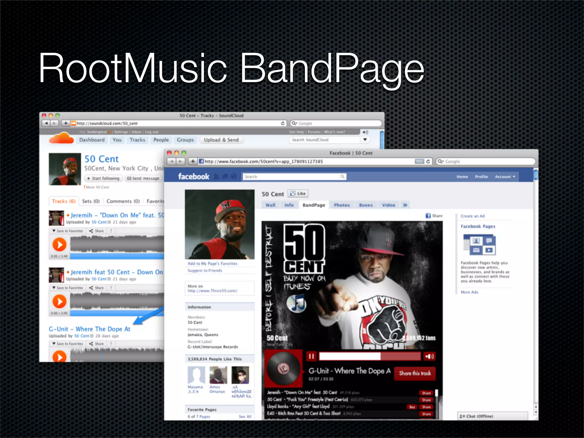 RootMusic BandPage
 