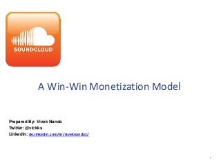 1
A Win-Win Monetization Model
Prepared By: Vivek Nanda
Twitter: @vickks
Linkedin: de.linkedin.com/in/viveknanda1/
 