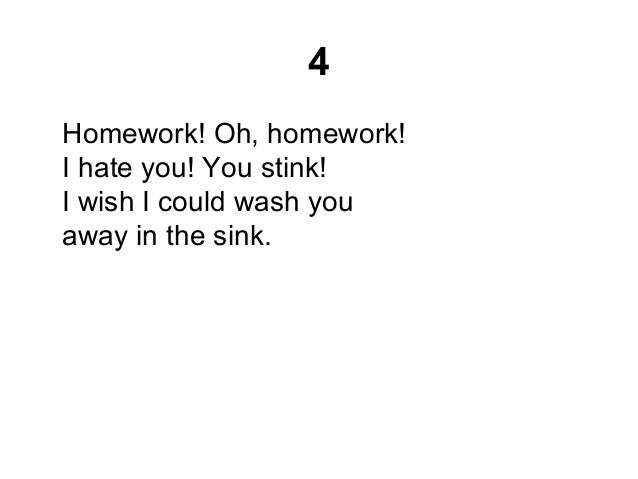 Homework oh homework poem - pgbari.x.fc2.com