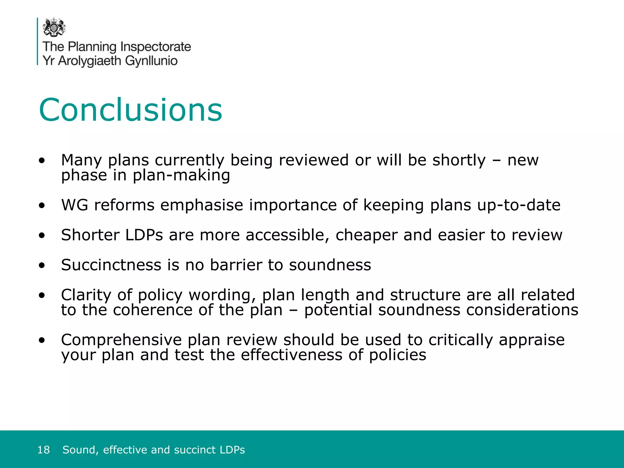 Sound, effective and succinct local development plans | PDF