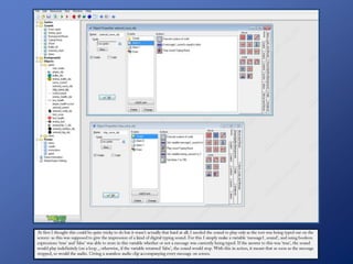 Sound game maker explanations