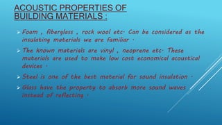 Sound insulation | PPTX