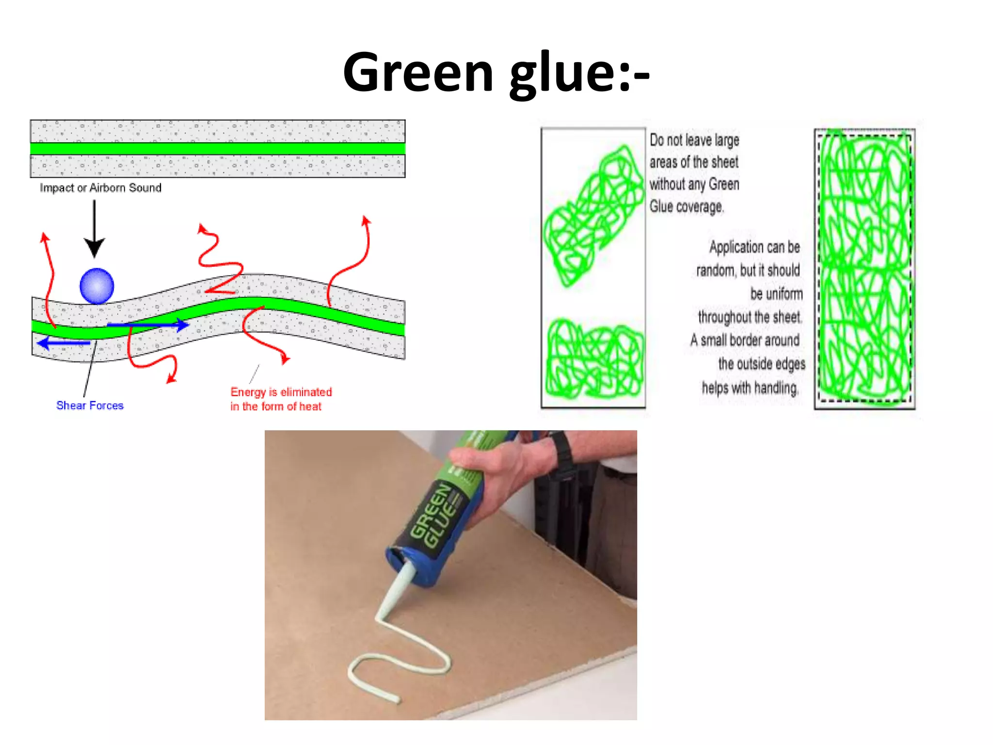 Green glue:-
 