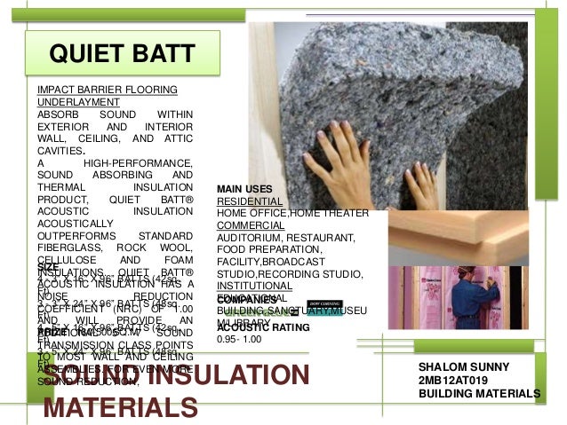 sound insulation materials 5 638