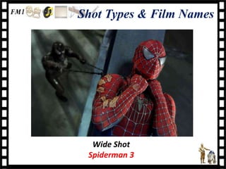 Shot Types & Film Names




  Wide Shot
 Spiderman 3
 