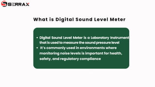 How to use a Digital sound level meter ? | PDF