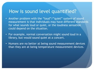 Sound levels | PPT