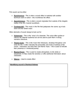 Sound notes sheet | PDF
