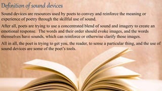 Sound of devices in poetry   PPT