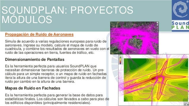 Soundplan / Soundplan mapas de ruido / It enjoys the largest number of noise simulation.