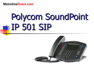 Polycom SoundPoint IP 501 | PPT | Digital Audio | Computer Software and ...