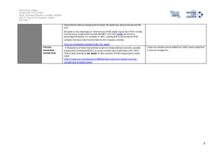 Salford City College
Eccles Sixth Form Centre
BTEC Extended Diploma in GAMES DESIGN
Unit 73: Sound For Computer Games
IG2 Task 1
6
these effects without changing the bit depth. Bit depth also affects bit rate and file
size.
Bit depth is only meaningful in reference to a PCM digital signal. Non-PCM formats,
such as lossy compression formats like MP3, AACand Vorbis, do not have
associated bit depths. For example, in MP3, quantization is performed on PCM
samples that have been transformed into the frequency domain.
http://en.wikipedia.org/wiki/Audio_bit_depth
File Size
Constraints -
Sample Rate
A frequency of how many times audio is measured per second,usually
measured in kilohertz(kHz); a usual number you mightsee is 44.1kHz.
This is tied directly to bit depth or the number of bits measured in each
cycle
http://superuser.com/questions/388382/what-does-the-sample-rate-and-
sample-size-of-audio-means
I kept mysample rate as default as I didn’t particularlyfeel
a needto change this
 