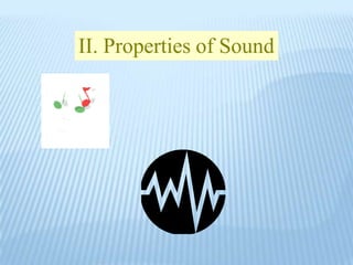 II. Properties of Sound
 