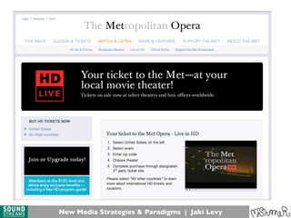 New Media Strategies & Paradigms | Jaki Levy
 