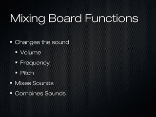 Function Sound System Sound systems intro | PPT