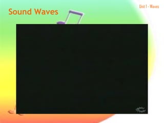Unit 1 - Waves
Sound Waves
 