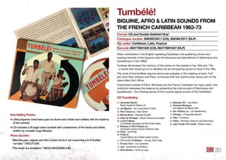 tumbélé!
biGuine, AfRo & lAtin SoundS fRom
the fRenCh CARibbeAn 1963-73
Often overlooked in the English-speaking Caribbean...