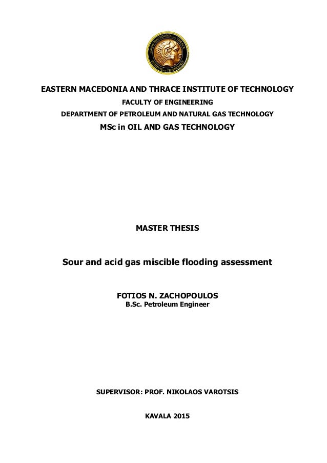 Master thesis petroleum engineering