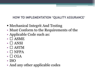 Quality Assurance Development Code Examples QUALITY ASSURANCE | PPTX