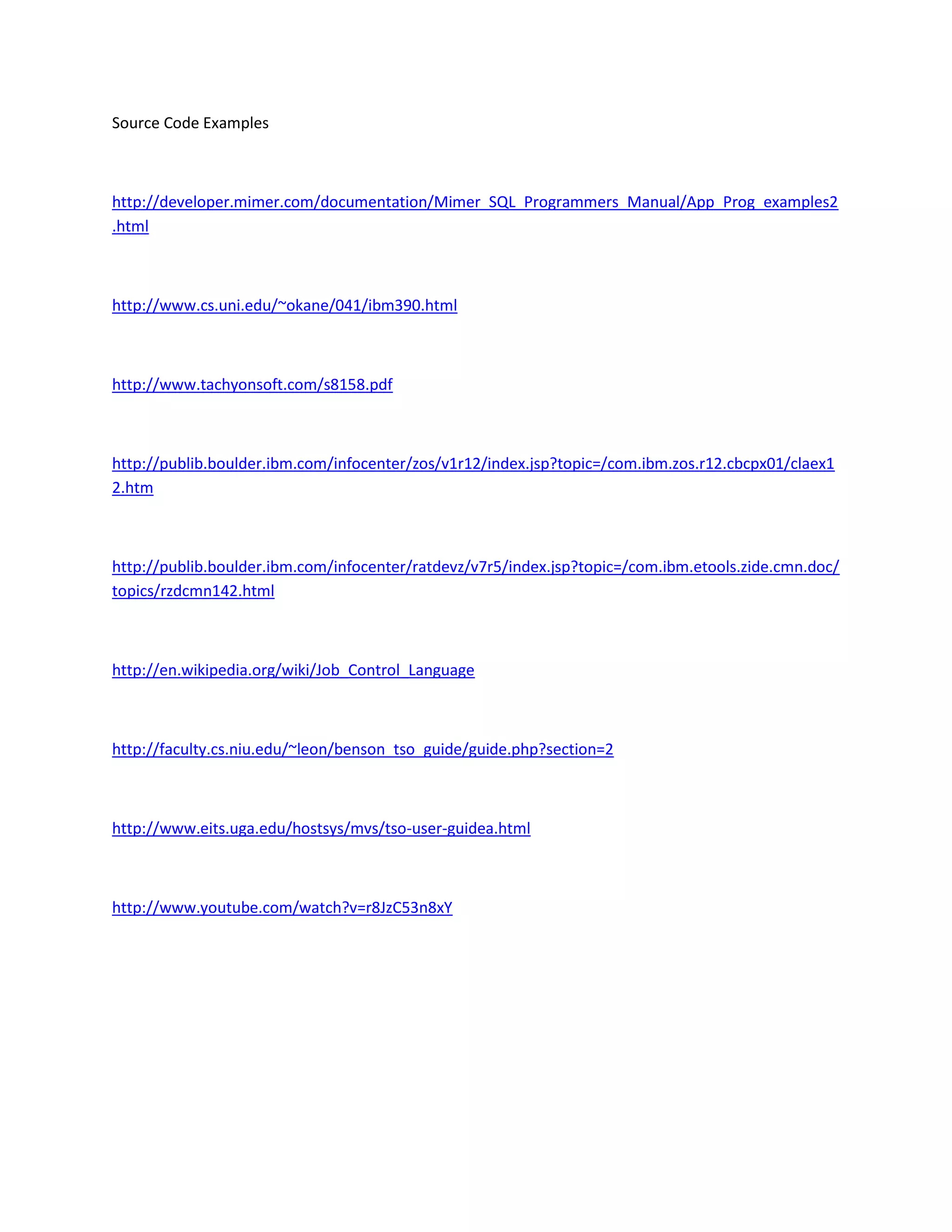 Source code examples | PDF