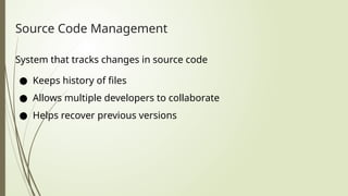 Source Code Management(SCM) and the legacy tools | PPTX