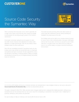 Source Code Security the Symantec Way | PDF