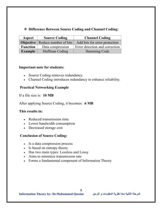 Source Coding in information theory and coding chapter three for ...