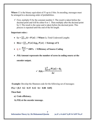 Source Coding in information theory and coding chapter three for ...