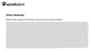 Other Methods:
Rather than looking for Females, can we not just remove Males?
("Michael" OR "Christopher" OR "Matthew" OR "Joshua" OR "David" OR "James" OR "Daniel" OR "Robert" OR "John" OR "Joseph" OR "Jason" OR "Justin" OR "Andrew" OR "Ryan" OR "William" OR "Brian" OR "Brandon" OR "Jonathan" OR "Nicholas" OR "Anthony" OR "Eric" OR "Adam" OR "Kevin" OR "Thomas" OR "Steven" OR "Timothy" OR "Richard" OR "Jeremy" OR "Jeffrey" OR "Kyle" OR
"Benjamin" OR "Aaron" OR "Charles" OR "Mark" OR "Jacob" OR "Stephen" OR "Patrick" OR "Scott" OR "Nathan" OR "Paul" OR "Sean" OR "Travis" OR "Zachary" OR "Dustin" OR "Gregory" OR "Kenneth" OR "Jose" OR "Tyler" OR "Jesse" OR "Alexander" OR "Bryan" OR "Samuel" OR "Derek" OR "Bradley" OR "Chad" OR "Shawn" OR "Edward" OR "Jared" OR "Cody" OR "Jordan" OR "Peter" OR "Corey" OR
"Keith" OR "Marcus" OR "Juan" OR "Donald" OR "Ronald" OR "Phillip" OR "George" OR "Cory" OR "Joel" OR "Shane" OR "Douglas" OR "Antonio" OR "Raymond" OR "Carlos" OR "Brett" OR "Gary" OR "Alex" OR "Nathaniel" OR "Craig" OR "Ian" OR "Luis" OR "Derrick" OR "Erik" OR "Casey" OR "Philip" OR "Frank" OR "Evan" OR "Gabriel" OR "Victor" OR "Vincent" OR "Larry" OR "Austin" OR "Brent" OR
"Seth" OR "Wesley" OR "Dennis" OR "Todd" OR "Christian" OR "Curtis" OR "Jeffery" OR "Randy" OR "Jeremiah" OR "Adrian" OR "Jesus" OR "Luke" OR "Alan" OR "Trevor" OR "Russell" OR "Mario" OR "Lucas" OR "Jerry" OR "Miguel" OR "Carl" OR "Blake" OR "Cameron" OR "Mitchell" OR "Troy" OR "Tony" OR "Shaun" OR "Terry" OR "Johnny" OR "Martin" OR "Ricardo" OR "Bobby" OR "Johnathan" OR
"Allen" OR "Devin" OR "Jorge" OR "Andre" OR "Henry" OR "Billy" OR "Caleb" OR "Marc" OR "Garrett" OR "Ricky" OR "Kristopher" OR "Francisco" OR "Danny" OR "Manuel" OR "Lee" OR "Lawrence" OR "Jonathon" OR "Jimmy" OR "Lance" OR "Taylor" OR "Randall" OR "Micheal" OR "Mathew" OR "Albert" OR "Jamie" OR "Isaac" OR "Roger" OR "Rodney" OR "Roberto" OR "Jon" OR "Colin" OR "Walter" OR
"Clinton" OR "Louis" OR "Clayton" OR "Willie" OR "Arthur" OR "Chase" OR "Joe" OR "Jack" OR "Jay" OR "Angel" OR "Calvin" OR "Ross" OR "Darren" OR "Oscar" OR "Drew" OR "Maurice" OR "Gerald" OR "Alejandro" OR "Spencer" OR "Hector" OR "Ruben" OR "Wayne" OR "Brendan" OR "Grant" OR "Javier" OR "Bruce" OR "Roy" OR "Dylan" OR "Logan" OR "Edwin" OR "Omar" OR "Brad" OR "Reginald" OR
"Fernando" OR "Darrell" OR "Sergio" OR "Frederick" OR "Bob" OR "Julian" OR "Jaime" OR "Jermaine" OR "Geoffrey" OR "Levi" OR "Terrance" OR "Noah" OR "Dominic" OR "Rafael" OR "Jerome" OR "Pedro" OR "Raul" OR "Eddie" OR "Theodore" OR "Neil" OR "Tyrone" OR "Edgar" OR "Jessie" OR "Ronnie" OR "Marvin" OR "Eduardo" OR "Ivan" OR "Jake" OR "Ernest" OR "Micah" OR "Doug" OR "Kurt" OR
"Terrence" OR "Eugene" OR "Ramon" OR "Dale" OR "Tommy" OR "Leonard" OR "Gage" OR "Ethan" OR "Armando" OR "Steve" OR "Darryl" OR "Bryce" OR "Nicolas" OR "Preston" OR "Glenn" OR "Conner" OR "Alberto" OR "Andres" OR "Barry" OR "Marco" OR "Kelly" OR "Emmanuel" OR "Bryant" OR "Byron" OR "Clifford" OR "Melvin" OR "Francis" OR "Karl" OR "Julio" OR "Devon" OR "Stanley" OR
"Jarrod" OR "Harold" OR "Cesar" OR "Dwayne" OR "Erick" OR "Jalen" OR "Tyson" OR "Max" OR "Cole" OR "Abraham" OR "Andy" OR "Franklin" OR "Damien" OR "Shannon" OR "Joey" OR "Dean" OR "Ralph" OR "Cedric" OR "Marshall" OR "Terrell" OR "Ray" OR "Alfredo" OR "Arturo" OR "Courtney" OR "Warren" OR "Orlando" OR "Leon" OR "Antoine" OR "Enrique" OR "Gilbert" OR "Tristan" OR "Elijah" OR
"Chuck" OR "Harry" OR "Clint" OR "Alvin" OR "Alfred" OR "Branden" OR "Bailey" OR "Earl" OR "Clarence" OR "Brady" OR "Rene" OR "Nickolas" OR "Gerardo" OR "Morgan" OR "Demetrius" OR "Kirk" OR "Jamal" OR "Darius" OR "Beau" OR "Kelvin" OR "Lorenzo" OR "Howard" OR "Xavier" OR "Nelson" OR "Wade" OR "Trent" OR "Marcos" OR "Daryl" OR "Colby" OR "Dane" OR "Isaiah" OR "Aidan" OR
"Johnathon" OR "Ernesto" OR "Salvador" OR "Roderick" OR "Tevin" OR "Stuart" OR "Heath" OR "Bernard" OR "Pat" OR "Chris" OR "Clifton" OR "Quentin" OR "Damon" OR "Brock" OR "Israel" OR "Darnell" OR "Angelo" OR "Collin" OR "Lamar" OR "Landon" OR "Trenton" OR "Hunter" OR "Norman" OR "Lewis" OR "Maxwell" OR "Damian" OR "Tanner" OR "Miles" OR "Dallas" OR "Leroy" OR "Allan" OR
"Kenny" OR "Bret" OR "Mason" OR "Charlie" OR "Neal" OR "Kendrick" OR "Eli" OR "Desmond" OR "Gavin" OR "Zachery" OR "Vernon" OR "Simon" OR "Rudy" OR "Glen" OR "Felix" OR "Duane" OR "Ashley" OR "Rodolfo" OR "Dwight" OR "Lonnie" OR "Julius" OR "Pablo" OR "Dominique" OR "Terence" OR "Alexis" OR "Gordon" OR "Kent" OR "Devonte" OR "Don" OR "Zachariah" OR "Quinton" OR "Derick"
OR "Graham" OR "Jamar" OR "Rickey" OR "Jayson" OR "Jarrett" OR "Marquis" OR "Kurtis" OR "Fredrick" OR "Emanuel" OR "Gustavo" OR "Deandre" OR "Fred" OR "Jarvis" OR "Noel" OR "Kendall" OR "Peyton" OR "Elliott" OR "Bradford" OR "Monty" OR "Rory" OR "Chance" OR "Rob" OR "Abel" OR "Nolan" OR "Dana" OR "Perry" OR "Lloyd" OR "Donovan" OR "Alfonso" OR "Phil" OR "Leo" OR "Devante"
OR "Marlon" OR "Malcolm" OR "Tod" OR "Josue" OR "Dillon" OR "Ben" OR "Elias" OR "Elliot" OR "Trevon" OR "Herbert" OR "Fabian" OR "Ed" OR "Kerry" OR "Josiah" OR "Rod" OR "Dante" OR "Rocky" OR "Guillermo" OR "Brenton" OR "Stephan" OR "Dexter" OR "Rick" OR "Ismael" OR "Felipe" OR "Tracey" OR "Roland" OR "Rolando" OR "Jarred" OR "Denzel" OR "Kory" OR "Darin" OR "Oliver" OR "Saul" OR
"Dawson" OR "Cornelius" OR "Pierre" OR "Sam" OR "Doyle" OR "Owen" OR "Gilberto" OR "Clay" OR "Stefan" OR "Dusty" OR "Carlton" OR "Dominick" OR "Harrison" OR "Brayden" OR "Roman" OR "Rogelio" OR "Colton" OR "Jamaal" OR "Diego" OR "Leslie" OR "Freddie" OR "Donnie" OR "Robin" OR "Jeff" OR "Rashad" OR "Rusty" OR "Boyd" OR "Toby" OR "Milton" OR "Hugo" OR "Johnnie" OR
"Antwan" OR "Tyrell" OR "Blaine" OR "Quincy" OR "Khalil" OR "Frankie" OR "Gerry" OR "Loren" OR "Guy" OR "Bert" OR "Ty" OR "Alonzo" OR "Payton" OR "Gene" OR "Donte" OR "Jimmie" OR "Esteban" OR "Dino" OR "Tristen" OR "Greg" OR "Lester" OR "Tracy" OR "Nathanael" OR "Darrin" OR "Forrest" OR "Mike" OR "Floyd" OR "Lamont" OR "Chadwick" OR "Justice" OR "Skyler" OR "Riley" OR "Cade" OR
"Jody" OR "Jerrod" OR "Weston" OR "Kip" OR "Trey" OR "Salvatore" OR "Shaquille" OR "Zackary" OR "Lionel" OR "Dewayne" OR "Giovanni" OR "Sheldon" OR "Sidney" OR "Tomas" OR "Wilbur" OR "Gerard" OR "Ramiro" OR "Moses" OR "Demarcus" OR "Connor" OR "Jaquan" OR "Jackie" OR "Leonardo" OR "Jackson" OR "Daquan" OR "Brendon" OR "Moises" OR "Homer" OR "Herman" OR "Everett" OR
"Jarod" OR "Jamel" OR "Kareem" OR "Scotty" OR "Ted" OR "Shad" OR "Kasey" OR "Alec" OR "Clark" OR "Kody" OR "Ariel" OR "Sterling" OR "Cecil" OR "Zane" OR "Demond" OR "Randolph" OR "Jaden" OR "Jonah" OR "Avery" OR "Stan" OR "Wilson" OR "Reid" OR "Bryon" OR "Korey" OR "Elbert" OR "Brooks" OR "Ward" OR "Reynaldo" OR "Clyde" OR "Russ" OR "Kellen" OR "Garland" OR "Sebastian" OR
"Ali" OR "Josh" OR "Hal" OR "Kristofer" OR "Chester" OR "Dan" OR "Parker" OR "Wyatt" OR "Efrain" OR "Colten" OR "Reuben" OR "Noe" OR "Sammie" OR "Austen" OR "Walker" OR "Myron" OR "Carroll" OR "Brennan" OR "Chaz" OR "Nick" OR "Emilio" OR "Jaylen" OR "Conor" OR "Darien" OR "Aron" OR "Guadalupe" OR "Stewart" OR "Sammy" OR "Santiago" OR "Wendell" OR "Lyndon" OR "Jean" OR
"Malachi" OR "Dion" OR "Zackery" OR "Adan" OR "Freddy" OR "Mitch" OR "Arnold" OR "Jess" OR "Garry" OR "Sandy" OR "Thad" OR "Jim" OR "Brice" OR "Lyle" OR "Kaleb" OR "Wilfred" OR "Rex" OR "Myles" OR "Keenan" OR "Humberto" OR "Holden" OR "Deangelo" OR "Jameson" OR "Barton" OR "Sawyer" OR "Robbie" OR "Vicente" OR "Donnell" OR "Randal" OR "Alvaro" OR "Joaquin" OR "Garth" OR
"Marques" OR "Solomon" OR "Harvey" OR "Harlan" OR "Thaddeus" OR "Jordon" OR "Anton" OR "Erich" OR "Will" OR "Jonas" OR "Kennith" OR "Benny" OR "Braden" OR "Carson" OR "Rich" OR "Conrad" OR "Woodrow" OR "Deon" OR "Amos" OR "Harley" OR "Sonny" OR "Dashawn" OR "Quintin" OR "Lonny" OR "Ahmad" OR "Raphael" OR "Nicky" OR "Russel" OR "Jerod" OR "Lon" OR "Quinn" OR
"Norris" OR "Dorian" OR "Richie" OR "Sherman" OR "Dakota" OR "Otis" OR "Billie" OR "Demario" OR "Alton" OR "Carmen" OR "Erin" OR "Reed" OR "Ignacio" OR "Garret" OR "Murray" OR "Jamison" OR "Bryson" OR "Blair" OR "Rigoberto" OR "Tre" OR "Barrett" OR "Jayden" OR "Jovan" OR "Jaron" OR "Barney" OR "Triston" OR "Marcel" OR "Markus" OR "Bradly" OR "Leland" OR "Ira" OR "Burton" OR
"Colt" OR "Reece" OR "Rodrigo" OR "Hugh" OR "Mauricio" OR "Deshawn" OR "Ned" OR "Davis" OR "Kaden" OR "Arron" OR "Marty" OR "Claude" OR "Ashton" OR "Jessica" OR "Lenny" OR "Caden" OR "Sylvester" OR "Merle" OR "Joesph" OR "Davon" OR "Aubrey" OR "Earnest" OR "Ron" OR "Winston" OR "Bobbie" OR "Nathanial" OR "Bernie" OR "Edmund" OR "Gunnar" OR "Tom" OR "Infant" OR "Pete"
OR "Dwain" OR "Morris" OR "Nikolas" OR "Nigel" OR "Teddy" OR "Waylon" OR "Kermit" OR "Elvis" OR "Gus" OR "Cristian" OR "Toney" OR "Luther" OR "Royce" OR "Shea" OR "Linwood" OR "Willis" OR "Jerad" OR "Darion" OR "Lukas" OR "Damion" OR "Gregg" OR "Lorne" OR "Lane" OR "Camron" OR "Leonel" OR "Vance" OR "Bo" OR "Hans" OR "Kirt" OR "Sanford" OR "Deion" OR "Juwan" OR "Brenden"
OR "Darrel" OR "Jasper" OR "Santos" OR "Dillan" OR "Issac" OR "Kelley" OR "Sage" OR "Rico" OR "Eldon" OR "Wallace" OR "Kolby" OR "Amir" OR "Agustin" OR "Cortez" OR "Grover" OR "Mickey" OR "Bill" OR "Mary" OR "Wilfredo" OR "Frederic" OR "Brant" OR "Tory" OR "Brennen" OR "Cary" OR "Tristin" OR "Tobias" OR "Dimitri" OR "Mitchel" OR "Camden" OR "Antwon" OR "Trace" OR "Tyree" OR
"Akeem" OR "Lisa" OR "Ulises" OR "Shayne" OR "Thurman" OR "Ezra" OR "Virgil" OR "Dannie" OR "Keegan" OR "Rodrick" OR "Emil" OR "Kristian" OR "Rudolph" OR "Bennie" OR "Jennifer" OR "Heriberto" OR "Carter" OR "Kenyatta" OR "Mohammad" OR "Reese" OR "Jeramy" OR "Kobe" OR "Marion" OR "Chip" OR "Derik" OR "Lanny" OR "Adolfo" OR "Robby" OR "Jerrell" OR "Jerald" OR "Jefferson" OR
"Loyd" OR "Matt" OR "Kade" OR "Shelby" OR "Carey" OR "Timmy" OR "Norbert" OR "Ervin" OR "Roosevelt" OR "Orville" OR "Javon" OR "Isiah" OR "Benito" OR "Cedrick" OR "Davion" OR "Jed" OR "Timmie" OR "Bennett" OR "Derwin" OR "Kolton" OR "Jace" OR "Davonte" OR "Tommie" OR "Daren" OR "Wiley" OR "Ladarius" OR "Elmer" OR "Josef" OR "Dereck" OR "Skylar" OR "Whitney" OR "Madison"
OR "Tucker" OR "Emory" OR "Carlo" OR "Jerold" OR "Otto" OR "Galen" OR "Brain" OR "Jefferey" OR "Stacy" OR "Prince" OR "Zechariah" OR "Cyrus" OR "Wes" OR "Ezekiel" OR "Roscoe" OR "Ellis" OR "Hiram" OR "Nico" OR "Dave" OR "Liam" OR "Dayton" OR "Jered" OR "Jeromy" OR "Timmothy" OR "Moshe" OR "Emery" OR "Kennedy" OR "Dalton" OR "Coty" OR "Jerrold" OR "Curt" OR "Hakeem" OR
"Grady" OR "Rhett" OR "Carmine" OR "Jamil" OR "Britt" OR "Kane" OR "Brandan" OR "Jeremie" OR "Jaylon" OR "Vaughn" OR "Robb" OR "Garrison" OR "Nestor" OR "Titus" OR "Dick" OR "Kimberly" OR "Abram" OR "Reggie" OR "Nakia" OR "Tyrese" OR "Mikel" OR "Dudley" OR "Paris" OR "Kelsey" OR "Malik" OR "Art" OR "Van" OR "Layne" OR "Weldon" OR "Kieran" OR "Chauncey" OR "Dequan" OR
"Duncan" OR "Everette" OR "Antione" OR "Charley" OR "Octavio" OR "Odell" OR "Dylon" OR "Jedidiah" OR "Les" OR "Laurence" OR "Dillion" OR "Kenton" OR "Marquez" OR "Cale" OR "Cortney" OR "Wally" OR "Judd" OR "Aric" OR "Asa" OR "Tariq" OR "Donny" OR "Devan" OR "Kenyon" OR "Aldo" OR "Ahmed" OR "Del" OR "Darrick" OR "Rocco" OR "Donn" OR "Zakary" OR "Bernardo" OR "Alonso" OR
"Osvaldo" OR "Ulysses" OR "River" OR "German" OR "Jacques" OR "Jude" OR "Domingo" OR "Ritchie" OR "Antony" OR "Cornell" OR "Lenard" OR "Devyn" OR "Gregorio" OR "Irvin" OR "Stanford" OR "Vern" OR "Louie" OR "Baron" OR "Cristopher" OR "Dejuan" OR "Talon" OR "Burt" OR "Fidel" OR "Mervin" OR "Bronson" OR "Hollis" OR "Mack" OR "Cruz" OR "Westley" OR "Alphonso" OR "Gonzalo" OR
"Augustine" OR "Von" OR "Hassan" OR "Len" OR "Tyrel" OR "Tyron" OR "Merlin" OR "Misael" OR "Douglass" OR "Jeffry" OR "Chandler" OR "Jaleel" OR "Justen" OR "Jeremey" OR "Lemuel" OR "Archie" OR "Elwood" OR "Jamarcus" OR "Daron" OR "Lars" OR "Ari" OR "Davin" OR "Mohammed" OR "Basil" OR "Fredric" OR "Torrance" OR "Kirby" OR "Kiel" OR "Quinten" OR "Keon" OR "Shelton" OR "Ivory"
OR "Estevan" OR "Scottie" OR "Carmelo" OR "Dario" OR "Gil" OR "Devonta" OR "Raymundo" OR "Lesley" OR "Edmond" OR "Broderick" OR "Gino" OR "Pasquale" OR "Mateo" OR "Denny" OR "Ken" OR "Brien" OR "Jacoby" OR "Junior" OR "Terrill" OR "Julien" OR "Willard" OR "Bruno" OR "Millard" OR "Coleman" OR "Buddy" OR "Griffin" OR "Delmar" OR "Raynard" OR "Cullen" OR "Wilbert" OR "Ollie" OR
"Pernell" OR "Silas" OR "Alexandro" OR "Andrea" OR "Ryne" OR "Shon" OR "Berry" OR "Cris" OR "Dameon" OR "Federico" OR "Amanda" OR "Dax" OR "Michel" OR "Abdul" OR "Remington" OR "Dirk" OR "Stacey" OR "Duke" OR "Levar" OR "August" OR "Kevon" OR "Lincoln" OR "Clement" OR "Napoleon" OR "Darwin" OR "Kristoffer" OR "Codey" OR "Austyn" OR "Jaylin" OR "Mackenzie" OR "Parrish" OR
"Monte" OR "Hernan" OR "Corbin" OR "Efren" OR "Jeramie" OR "Winfred" OR "Gale" OR "Orion" OR "Adolph" OR "Kenya" OR "Bart" OR "Marlin" OR "Rashawn" OR "Leigh" OR "Jammie" OR "Sedrick" OR "Axel" OR "Jorden" OR "Isidro" OR "Domenic" OR "Stevie" OR "Stephon" OR "Johnie" OR "Ibrahim" OR "Raheem" OR "Kadeem" OR "Elvin" OR "Telly" OR "Rickie" OR "Jacky" OR "Asher" OR "Darrius"
OR "Dwaine" OR "Britton" OR "Val" OR "Donta" OR "Monroe" OR "Brody" OR "Theron" OR "Fletcher" OR "Christop" OR "Jan" OR "Curtiss" OR "Emmett" OR "Harris" OR "Reinaldo" OR "Antonia" OR "Addison" OR "Raekwon" OR "Cordell" OR "Deshaun" OR "Dontae" OR "Leif" OR "Maximillian" OR "Andreas" OR "Forest" OR "Germaine" OR "Edwardo" OR "Randell" OR "Andra" OR "Patricia" OR "Aiden"
OR "Francesco" OR "Javonte" OR "Rufus" OR "Donell" OR "Laron" OR "Merrill" OR "Horace" OR "Adonis" OR "Sarah" OR "Randel" OR "Deric" OR "Niko" OR "Marquise" OR "Barron" OR "Danial" OR "Emerson" OR "Torrey" OR "Kris" OR "Major" OR "Dakotah" OR "Cleveland" OR "Scot" OR "Fritz" OR "Justus" OR "Johnpaul" OR "Royal" OR "Justyn" OR "Jermey" OR "Lindsay" OR "Keanu" OR "Chaim" OR
"Karen" OR "Kameron" OR "Alfonzo" OR "Isaias" OR "Lashawn" OR "Coy" OR "Jakob" OR "Felton" OR "Garrick" OR "Alden" OR "Montana" OR "Taurean" OR "Zion" OR "Kraig" OR "Lazaro" OR "Benedict" OR "Stoney" OR "Tyshawn" OR "Houston" OR "Susan" OR "Tremaine" OR "Stanton" OR "Cassidy" OR "Denver" OR "Drake" OR "Sal" OR "Dallin" OR "Deondre" OR "Spenser" OR "Darron" OR "Darrion"
OR "Maximilian" OR "Constantine" OR "Jevon" OR "Elizabeth" OR "Eddy" OR "Kole" OR "Dwane" OR "Muhammad" OR "Darell" OR "Faron" OR "Erwin" OR "Jade" OR "Ronny" OR "Armani" OR "Codie" OR "Lupe" OR "Freeman" OR "Lindsey" OR "Shanon" OR "Giancarlo" OR "Trever" OR "Nicholaus" OR "Stone" OR "Tad" OR "Elroy" OR "Dedric" OR "Tristian" OR "Irving" OR "Rayford" OR "Cordero" OR
"Duwayne" OR "Chadrick" OR "Alexandre" OR "Judson" OR "Gunner" OR "Demarco" OR "Butch" OR "Ezequiel" OR "Mohamed" OR "Najee" OR "Brook" OR "Deonte" OR "Eliseo" OR "Daryle" OR "Greggory" OR "Bertram" OR "Brannon" OR "Hank" OR "Linda" OR "Boris" OR "Tyquan" OR "Lynn" OR "Kelton" OR "Ernie" OR "Lorin" OR "Percy" OR "Mel" OR "Destin" OR "Garett" OR "Hershel" OR "Baby" OR
"Denis" OR "Unknown" OR "Tarik" OR "Khalid" OR "Jarrell" OR "Stephanie" OR "Blane" OR "Tobin" OR "Hudson" OR "Delbert" OR "Grayson" OR "Rahsaan" OR "Cooper" OR "Rolf" OR "Brandt" OR "Maynard" OR "Hubert" OR "Darrian" OR "Jessy" OR "Braeden" OR "Johathan" OR "Dee" OR "Tate" OR "Elton" OR "Tylor" OR "Bud" OR "Montgomery" OR "Ramsey" OR "Mariano" OR "Jairo" OR "Kieth" OR
"Keshawn" OR "Jamey" OR "Mckinley" OR "Brandy" OR "Trinity" OR "Tavon" OR "Derrell" OR "Easton" OR "Maria" OR "Amit" OR "Kai" OR "Jame" OR "Marcelo" OR "Dionte" OR "Cliff" OR "Kennth" OR "Michelle" OR "Taurus" OR "Turner" OR "Keven" OR "Maverick" OR "Storm" OR "Jedediah" OR "Arnulfo" OR "Booker" OR "Lavar" OR "Edgardo" OR "Tim" OR "Deven" OR "Cyril" OR "Dell" OR "Shay" OR
"Valentin" OR "Syed" OR "Keaton" OR "Darryle" OR "Amy" OR "Anderson" OR "Martell" OR "Wilford" OR "Devontae" OR "Genaro" OR "Darcy" OR "Aurelio" OR "Che" OR "Rodger" OR "Michale" OR "Auston" OR "Christoper" OR "Audie" OR "Coby" OR "Angela" OR "Lowell" OR "Maury" OR "Al" OR "Augustus" OR "Jarad" OR "Benton" OR "Juston" OR "Markel" OR "Brandyn" OR "Darold" OR "Braydon"
OR "Rohan" OR "Deron" OR "Marcellus" OR "Jereme" OR "Delvin" OR "Romeo" OR "Samson" OR "Tammy" OR "Trae" OR "Jayme" OR "Carnell" OR "Dennie" OR "Dominque" OR "Tayler" OR "Vince" OR "Eloy" OR "Pierce" OR "Regan" OR "Arlen" OR "Jarret" OR "Woody" OR "Damond" OR "Kegan" OR "Dandre" OR "Kelby" OR "Lauren" OR "Adrain" OR "Roel" OR "Ryder" OR "Samir" OR "Lennie" OR
"Greyson" OR "Elisha" OR "Glynn" OR "Wilmer" OR "Torrence" OR "Keyshawn" OR "Dewey" OR "Seneca" OR "Brandin" OR "Jere" OR "Brayan" OR "Schuyler" OR "Donavan" OR "Shamar" OR "Eliezer" OR "Darry" OR "Draven" OR "Braxton" OR "Marcelino" OR "Koby" OR "Chet" OR "Kyler" OR "Sandra" OR "Franco" OR "Norberto" OR "Jerel" OR "Vito" OR "Kipp" OR "Darrien" OR "Errol" OR "Irwin" OR
"Buck" OR "Deontae" OR "Kim" OR "Uriel" OR "Rogers" OR "Hilton" OR "Shaquan" OR "Travon" OR "Vic" OR "Darby" OR "Tremayne" OR "Lavern" OR "Nasir" OR "Jabari" OR "Donna" OR "Jasen" OR "Buford" OR "Ferdinand" OR "Herschel" OR "Rasheed" OR "Cristobal" OR "Gianni" OR "Hayden" OR "Leopoldo" OR "Chadd" OR "Paulo" OR "Seamus" OR "Armand" OR "Channing" OR "Haywood" OR
"Rubin" OR "Giuseppe" OR "Dedrick" OR "Wilton" OR "Jaxon" OR "Dangelo" OR "Darian" OR "Clair" OR "Jameel" OR "Markell" OR "Mac" OR "Ronaldo" OR "Nicole" OR "Arnoldo" OR "Artie" OR "Jamin" OR "Tavares" OR "Brennon" OR "Jory" OR "Jory")
 