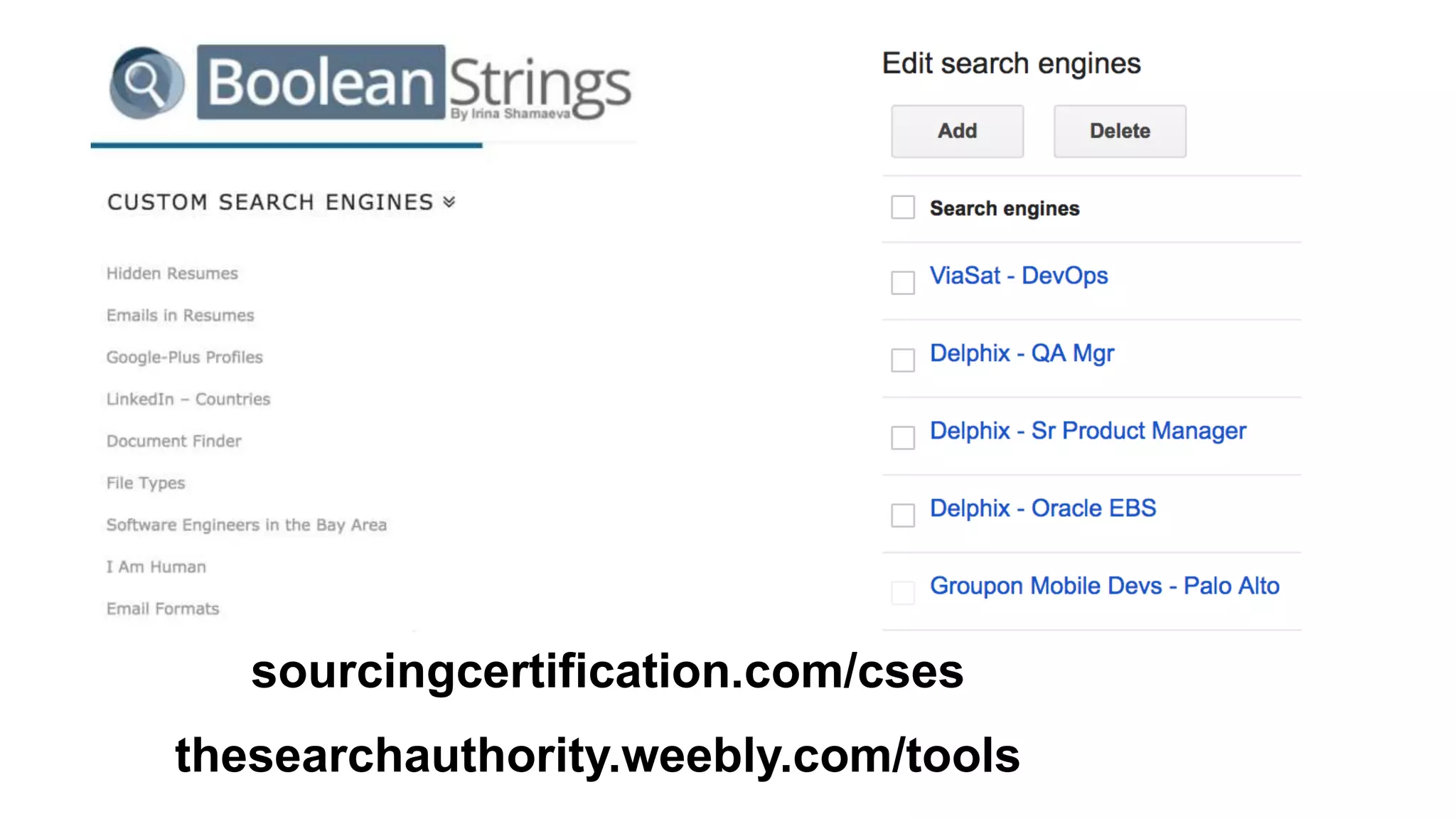 CONTROL
PANEL
SEARCH
OPTIONS
SEARCHING THE
ENTIRE WEB? DON’T
FORGET
ADD TAB
HEADERS
 