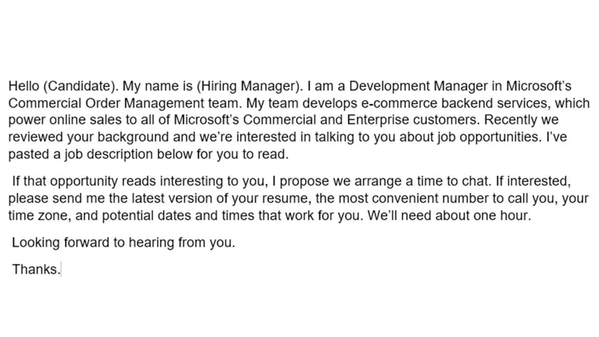 Leveraging Networks & Expertise –
the message
 Highly customizable, geared towards the
prospect
 Use your “hook” – what’s in it for the
prospect?
 