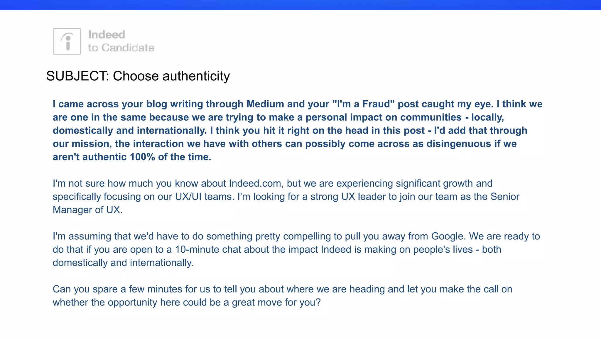 Don’t limit yourself
 