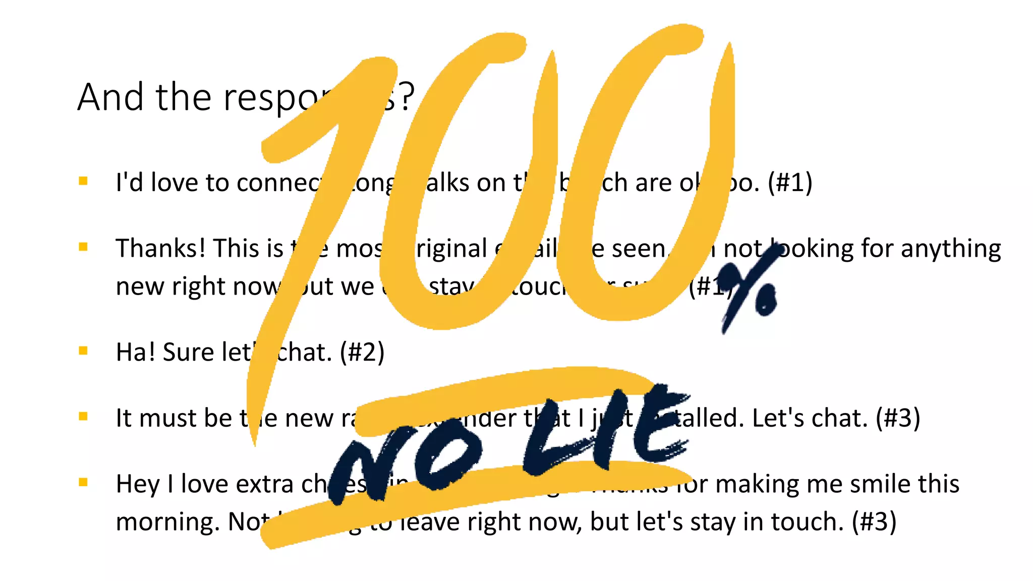 Corny sourcing pickup lines
 I may not be a genie, but I can make all of your career wishes come
true!
 You're a Developer with SecretOrg. I'm a Recruiter with
BetterSecretOrg. Coincidence? I think not.
 If it weren't for that damned sun, you'd be the hottest Accountant
ever created.
 If your PM skills were a burger at McDonalds, I'd be calling you
“Project McGorgeous”
 