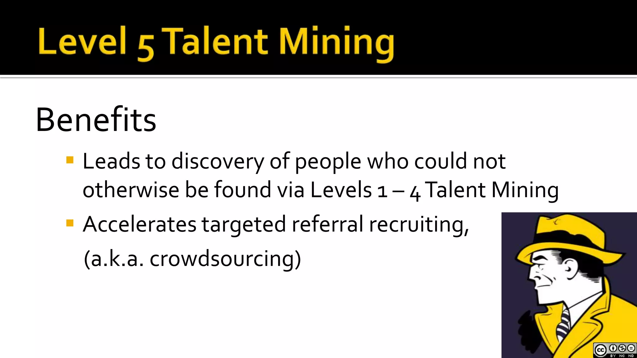 Requires deep understanding of intrinsic limitations of resumes and profiles