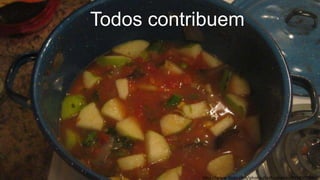 Todos contribuem
http://www.flickr.com/photos/joshuaheller/3958008886/
 