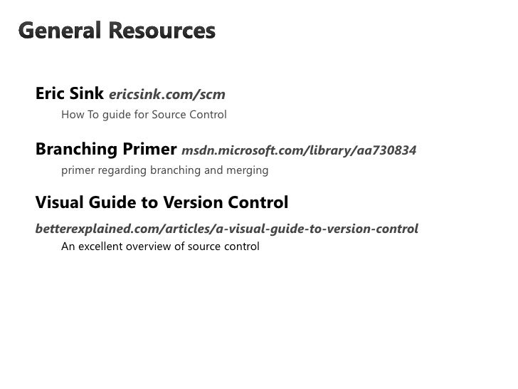 Source Control Concepts