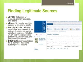 Source credibility and citation | PPTX
