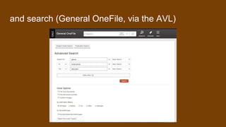and search (General OneFile, via the AVL)