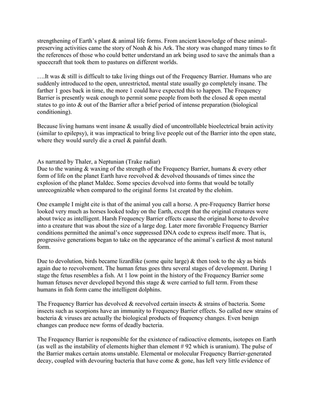 Frequency Barrier 101 The Archonic Prison Environment of Earth PDF