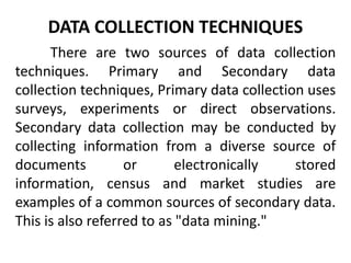 Source of data in research | PPT