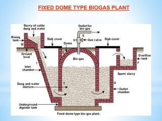 FIXED DOME TYPE BIOGAS PLANT
 