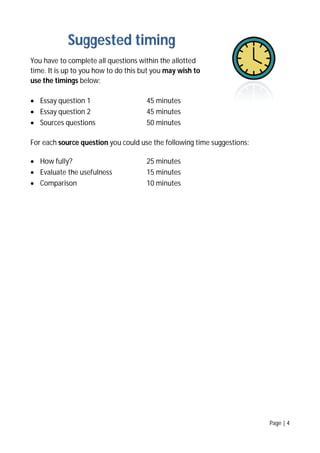 Source Questions Source questions instructions booklet | PDF