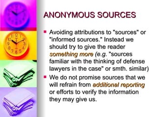 Journalistic Source. Example Journalistic sources | PPT