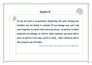 Part of Jinnah’s address to the Constituent Assembly in August 1947.
 