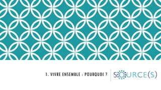 1. VIVRE ENSEMBLE : POURQUOI ?
 