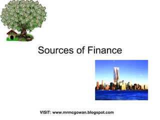Sources of Finance 