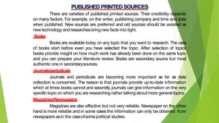 Sources and presentation of data vijay(1) | PPTX